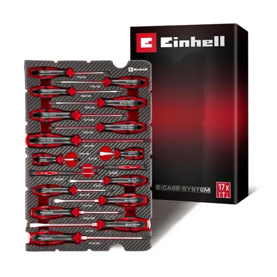 Imagen del producto de EINHELL E-Case, inserto para destornilladores, modelo 370525, juego de 17 piezas
