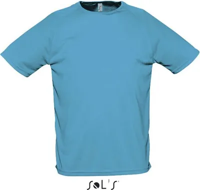 Produktbild von SOLs 11939 | Herren Raglan Sports T-Shirt - Farbe: Aqua - Größe: L