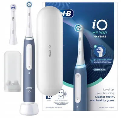 Produktbild von Oral-B iO Series 4 Elektrische Zahnbürste mit KI, 4 Modi, Reiseetui Oral-B iO