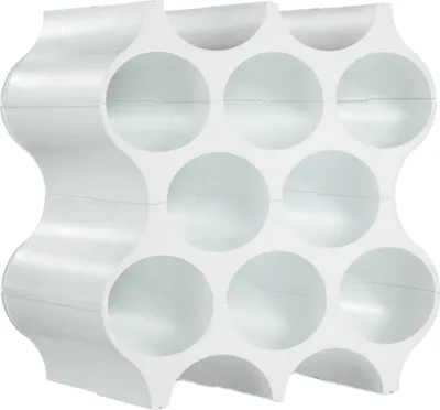 Produktbild von Koziol Set-Up, Flaschenregal, Flaschenhalter, Weinregal, Flaschenständer, Solid Weiß, 3596525