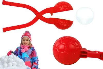 Produktbild von Schneemaschine Schneeballmaschine Muster Bälle Rot 20cm x 5cm x 5cm