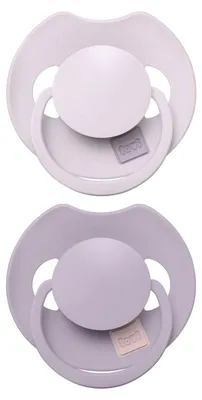 Image de 2 sucettes dynamiques Difrax Lovi Prime - 0 à 6 mois - Violet | par Difrax
