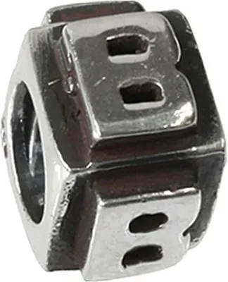Produktbild von Carlo Biagi Bead Buchstabe B Silber European Beads D2BLPB
