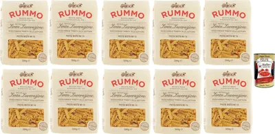Produktbild von 10x Rummo Pasta Mista N. 74 Hartweizengrieß Pasta Italienische Nudeln 500g Packung + Italian Gourmet Polpa di Pomodoro 400g Dose