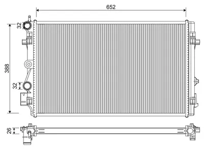 Produktbild von VALEO 701331 Kühler Wasserkühler Motorkühler