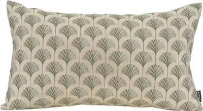 Produktbild von H.O.C.K. Erny Dekokissen 50x30cm beige dunkelgrün Gingko