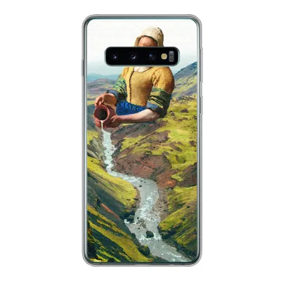 Produktbild von MuchoWow® Handyhülle Schutzhülle Hülle für Samsung Galaxy S10 Milchmädchen - Natur - Vermeer Silikon Softcase Handy Hülle - Handytasche