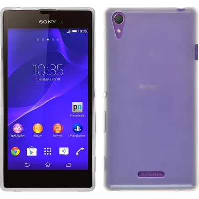 Produktbild von PhoneNatic Case kompatibel mit Sony Xperia Style - weiß Silikon Hülle transparent + 2 Schutzfolien