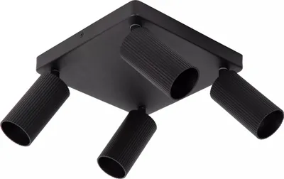 Immagine prodotto di CLUBS lampada da soffitto a tubo quadrato nero 4xGU10 40W Lucide