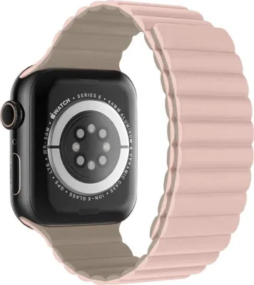 Imagen del producto de Swissten - Correa magnética para Apple Watch 42-49 mm (rosa/capUCC)