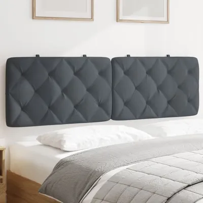 Produktbild von "Rabatt" Bettkopfteil modern - Kopfteil-Kissen - Dunkelgrau 160 cm Samt - Kopfteile CC17212