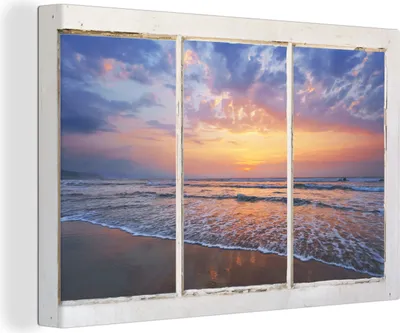 Zdjęcie produktu dla OneMillionCanvasses® - Obraz na płótnie - Fototapeta na płótnie - Widok - Morze - Plaża - 150x100cm - Fotografia na płótnie - obraz na płótnie