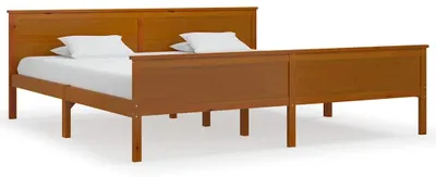 Obrázek produktu pro vidaXL Postel z masivu Honey Brown Pine 200x200 cm