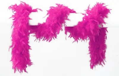 Produktbild von Federschal Federboa neon-pink 180cm