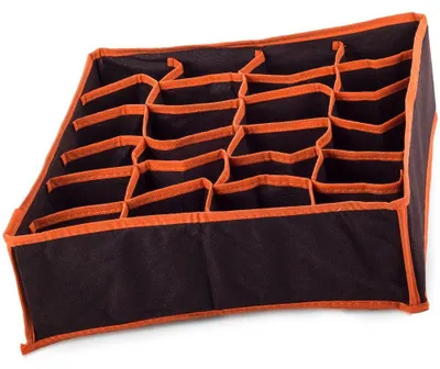 Obrázek produktu pro Verk 01622 Organizer do zásuvky na prádlo 24 přihrádek hnědý