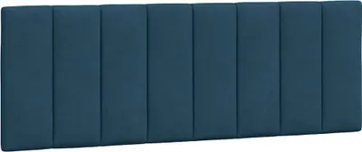 Produktbild von vidaXL Kopfteil-Kissen "Hanko" Blau 120 cm Samt