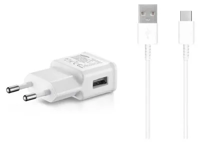 Image de Įkroviklis Samsung EP-TA200NWE 15W + Type-C kabelis baltas