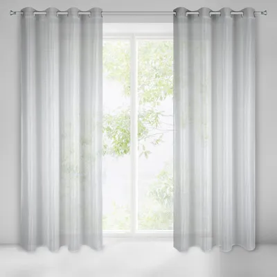 Obrázok produktu pre Záclona DEZRA strieborná 140x250 cm záves s očkami
