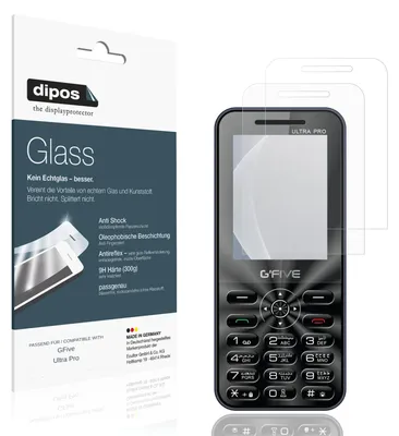 Produktbild von 2x Schutzfolie für GFive Ultra Pro matt - Anti-Shock 9H Folie dipos Glass Kunststoffglas