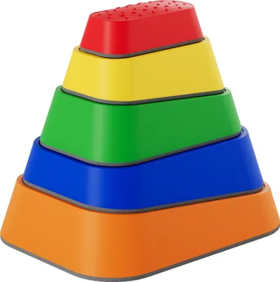 Image de LARS360 Pierres d'équilibre pour enfants - Set de 5 pièces pour développer l'équilibre, la motricité et la coordination, idéal pour des jeux créatifs avec des collines et des élévations, pour garçons et filles à partir de 3 ans