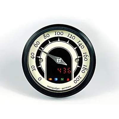 Produktbild von Motogadget Tacho motoscope tiny speedster (49 mm) schwarzer Ring