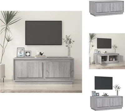 Produktbild von vidaXL Couchtisch Grau Sonoma 102x50x44 cm Holzwerkstoff - Couchtische