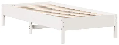 Obrázok produktu pre vidaXL Posteľ z masívu bez matraca biela 100x200 cm borovicové drevo