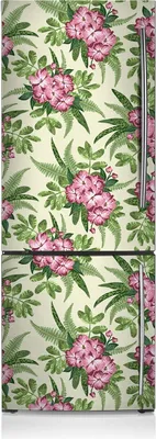 Produktbild von Aufkleber Kühlschrankmagnete Dekoration Kühlschrankfolie 60x180 cm - Tropische Blumen