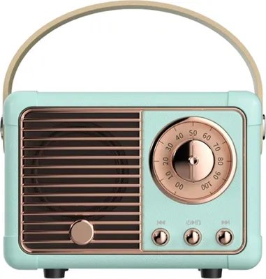 Zdjęcie produktu dla Głośnik Bluetooth Radio Retro Prezent Niebieski