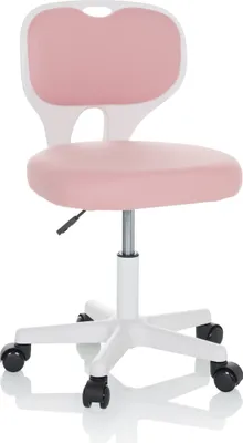 Produktbild von hjh OFFICE Kinderdrehstuhl KIDDY TOP W Schreibtischstuhl für Kinder höhenverstellbar ohne Armlehnen Stoff