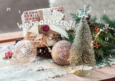Produktbild von Weihnachten Adventskalender - A5 - Glückwunschkarten im Format 21 x