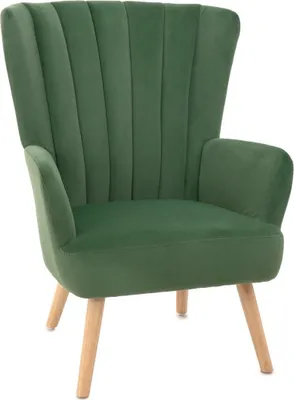 Produktbild von Sessel Wohnzimmersessel Relaxsessel Polstersessel Fernsehsessel MILLS Sessel grün 42x75x74 cm HOMLA