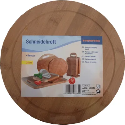 Produktbild von Bambus-Schneidbrett Ø25 cm EUROHOME®