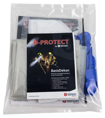 Zdjęcie produktu dla Podstawowy zestaw do dekontaminacji Dönges dla 2 osób (FeuerKrebs - higiena w nagłych wypadkach)