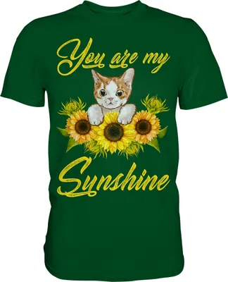 Produktbild von Katze Sonnenblumen T-Shirt Gärtner Geschenk – Bottle Green / 3XL