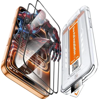 Productafbeelding van Beschermfolie voor iPhone 17 Pro / 17, 2 stuks, gehard glas, hardheid 9H, schokbestendig, krasbestendig, transparant