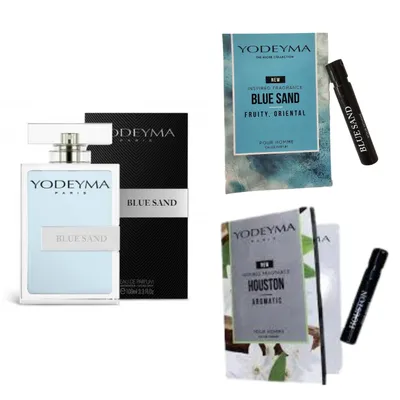 Immagine prodotto di Yodeyma Blue Sand Eau de Parfum per uomo 100 ml + 2 campioni