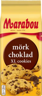 Produktbild von Marabou Mörkchoklad XL Cookies 8er