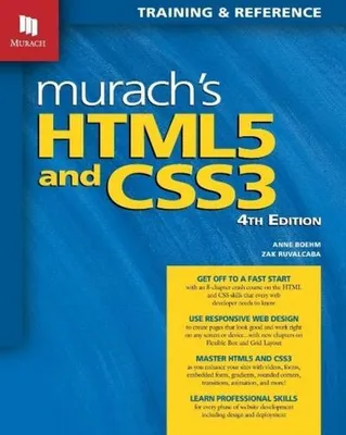 Produktbild von Murach's HTML5 und CSS3, 4. Auflage