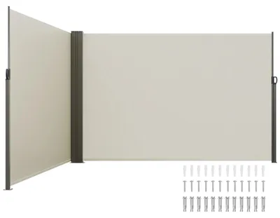 Immagine prodotto di Schermo antivento 200 x 600 cm - Tenda laterale impermeabile per esterni con protezione UV