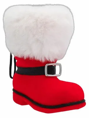 Produktbild von Nikolausstiefel rot 10x6x11cm Weihnachten Deko / Geschenkverpackung