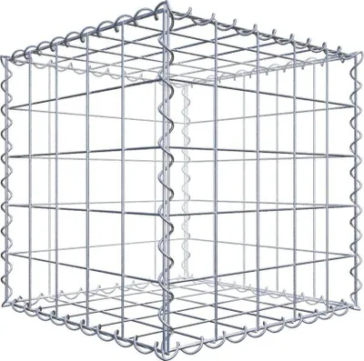 Produktbild von Gabione 50 cm x 50 cm x 50 cm (L x H x T), Maschenweite 10 cm x 10 cm, Spirale