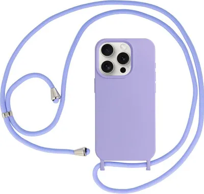 Produktbild von Handy Hülle Umhängehülle kompatibel mit Iphone 15 Design 1 Lila