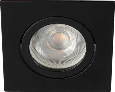 Produktbild von Kanlux Deckenleuchte DALLA Aluminium Schwarz Dimmbar IP20 Quadratisch GU10 8,2x8,2x2,1 cm Wohnzimmer Flur Büro