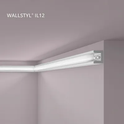 Produktbild von NMC IL12 WALLSTYL Eckleiste Zierleiste Stuckleiste für Indirekte Beleuchtung 2 m