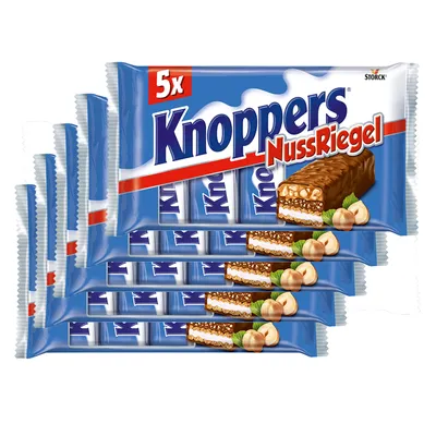 Verpackungsbild Knoppers Nussriegel mit Haselnüssen 5 x 200g