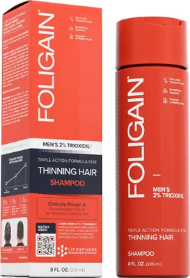 Produktbild von Foligain - Triple Action Men´s Shampoo 236ml
