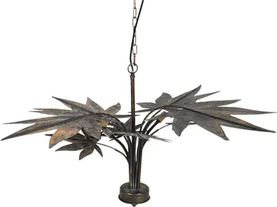 Zdjęcie produktu dla Lampa wisząca Clayre & Eef 86x86x49 cm metal w kolorze miedzi