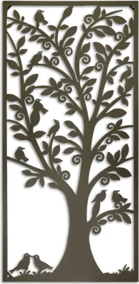 Produktbild von Eine Wanddekoration aus Eisen in Form eines Lebensbaums Replikat Retro Design Dekoration