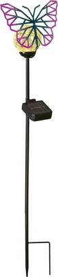 Produktbild von Northpoint LED Solar Gartenstäbe Außenbereich umweltfreundlich Bruchglas Schmetterling